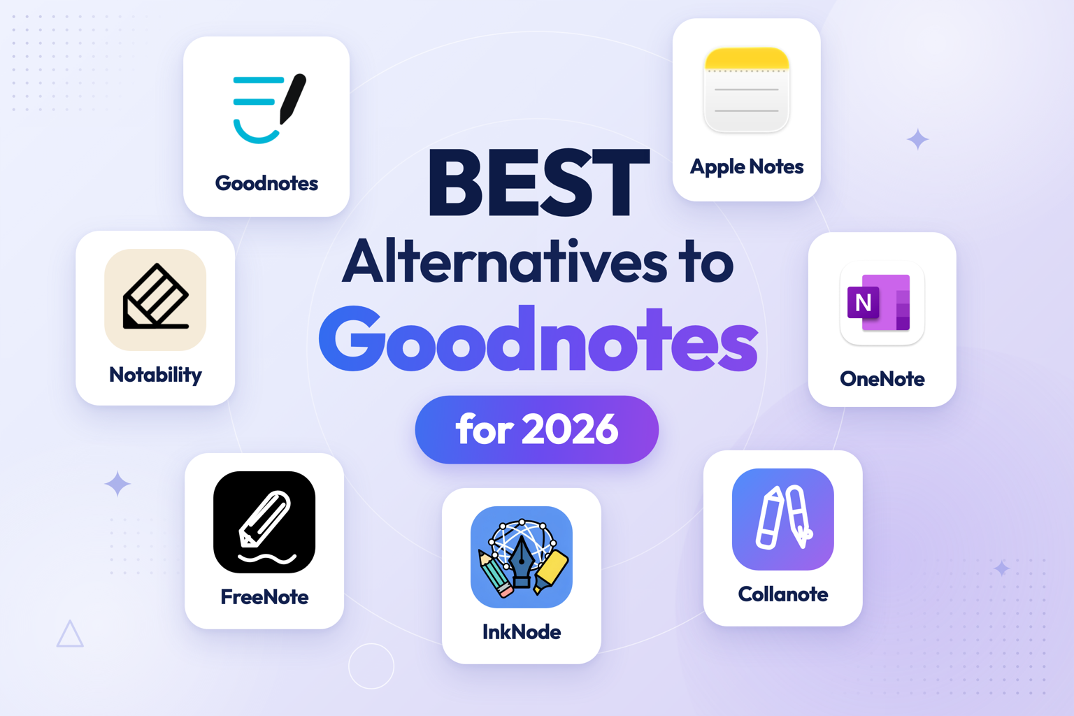 The best alternatives to Goodnotes for 2026 — Apple Notes, Notability, OneNote, FreeNote, Collanote and InkNode